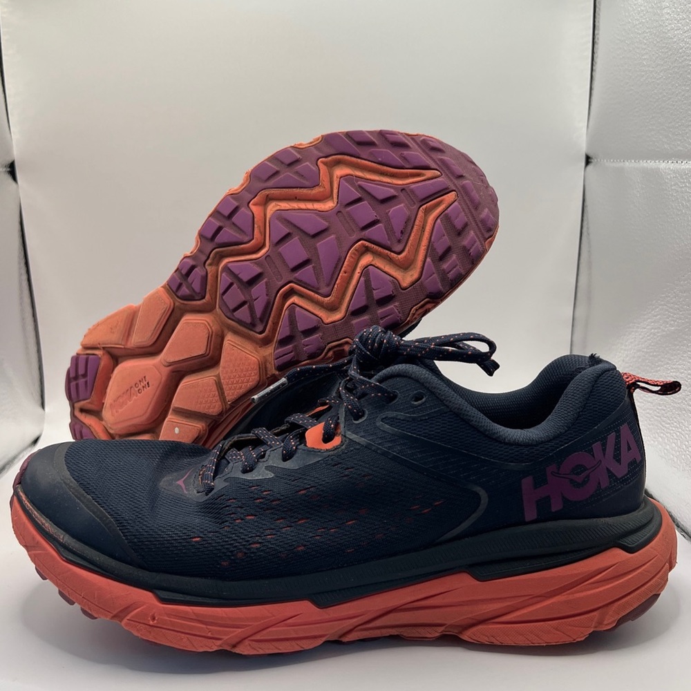 Hoka One One Womens Challenger ATR 6 1106512 BIHC Blue Running Shoes Sneaker 9 B